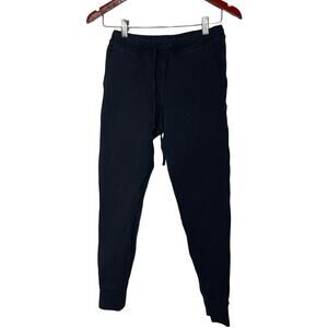 Frank & Eileen black triple fleece cotton joggers sz XS